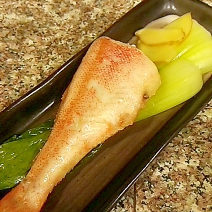 赤魚とチンゲン菜の料亭の味煮